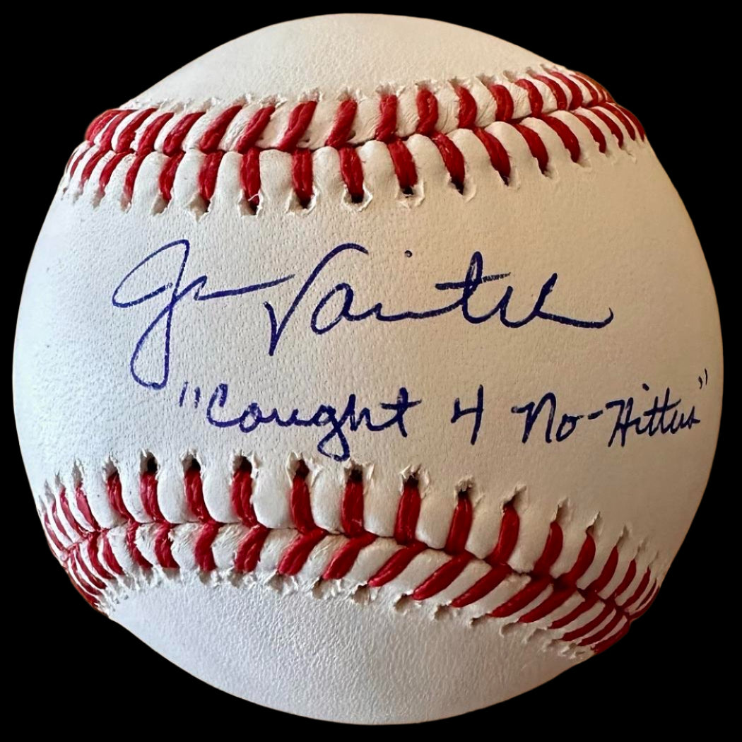 Jason Varitek Autographed Rawlings Official Baseball ROMLB w/ No Hitter Inscription - SureShot COA #01